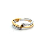 Ringe Recarlo Dame in Gold Diamante 0.12 Ct AA 977 - AA 977